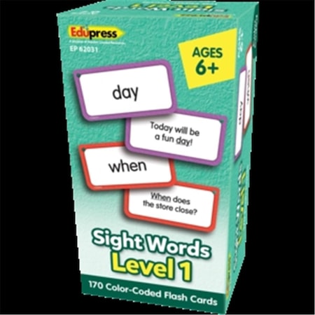 Teacher Created Resources Teacher Created Resources TCR62031 Level 1 Sight Words Flash Cards TCR62031